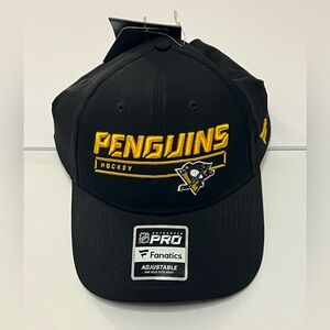 Pittsburgh Penguins Hat Fanatics NHL Authentic Pro Adjustable NWT